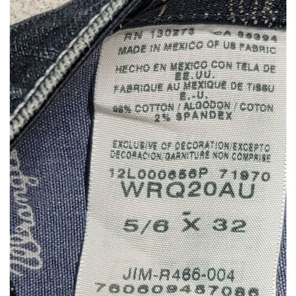 Wrangler Q Baby Blue Denim Jeans 5 6 X 32 No Gap Waistband Lightweight Soft - Picture 4 of 6